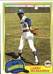 1981 Topps Baseball Cards      583     Larry Milbourne